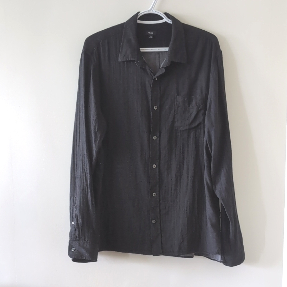 Vince Long Sleeve Button-Up Shirt Size L